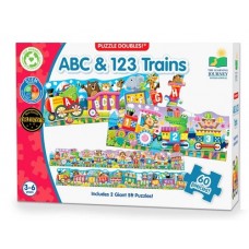 60 pc Giant Floor Puzzle - ABC & 123 Trains